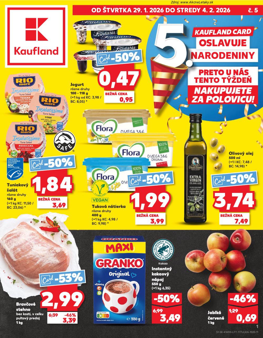 Leták Kaufland (29. 1. - 4. 2. 2026) - strana 1 z 74