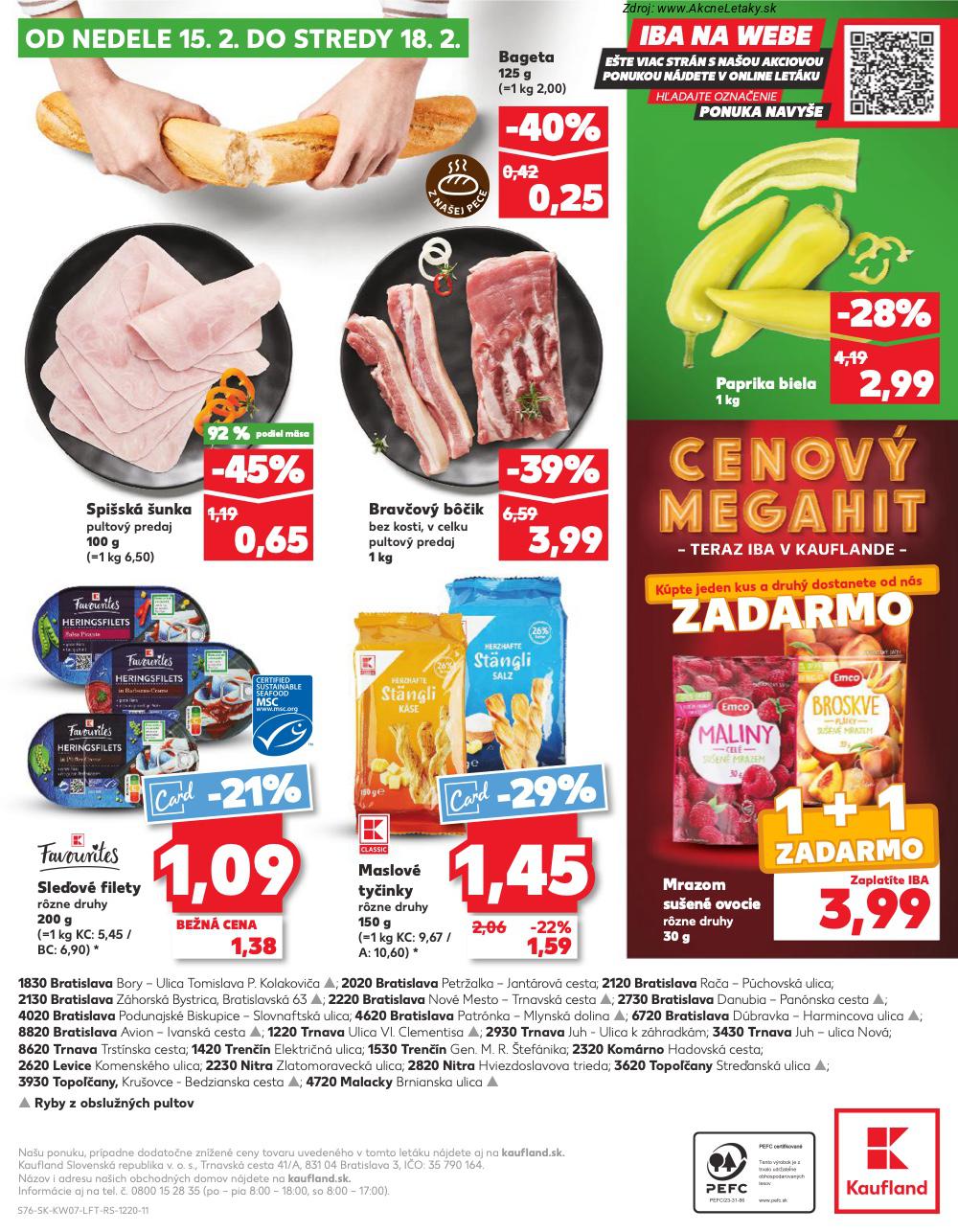 Leták Kaufland (12. 2. - 18. 2. 2026) - strana 76 z 76