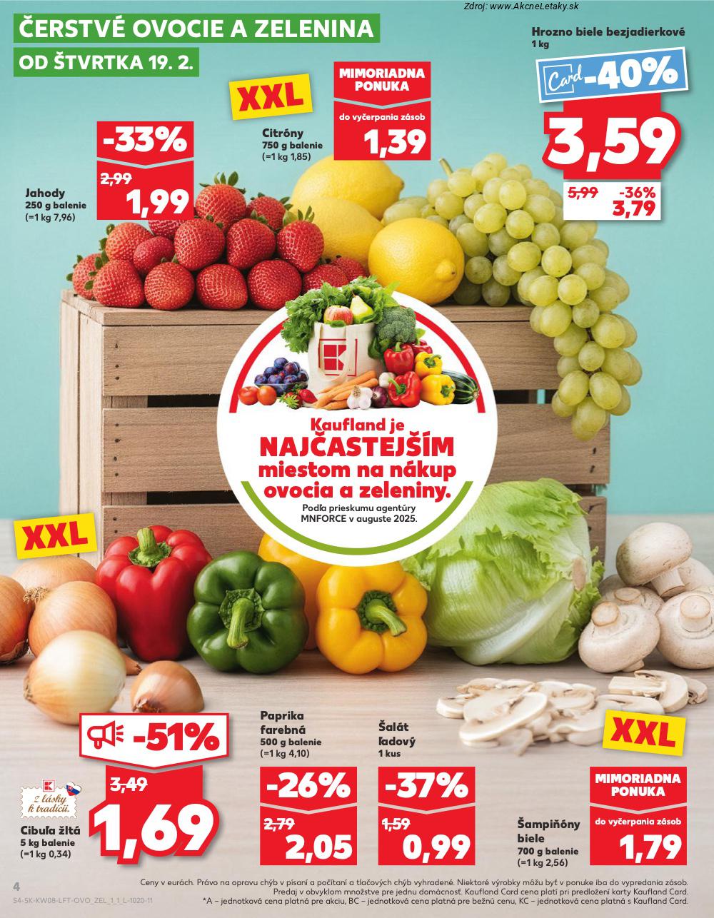 Leták Kaufland (19. 2. - 25. 2. 2026) - strana 4 z 78