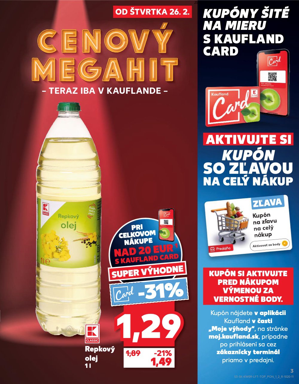 Leták Kaufland (26. 2. - 4. 3. 2026) - strana 3 z 72