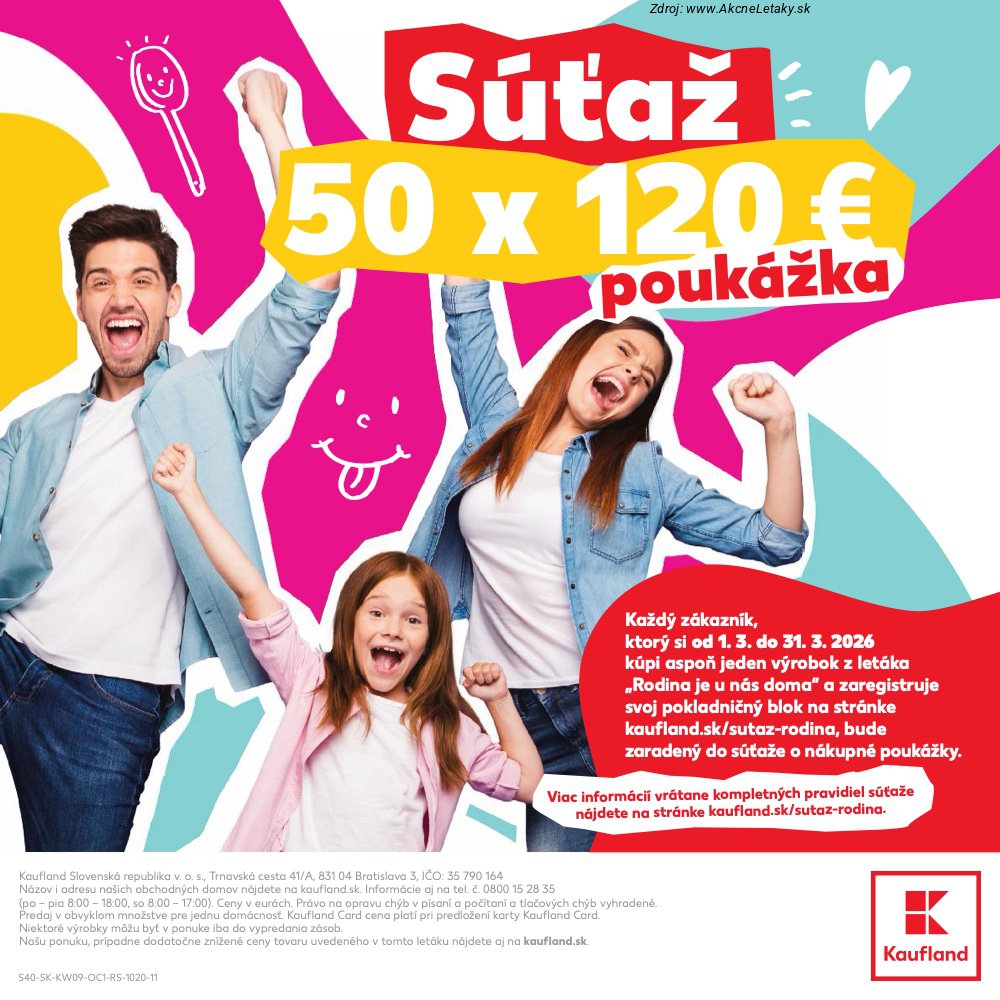 Leták Kaufland (1. 3. - 31. 3. 2026) - strana 40 z 40