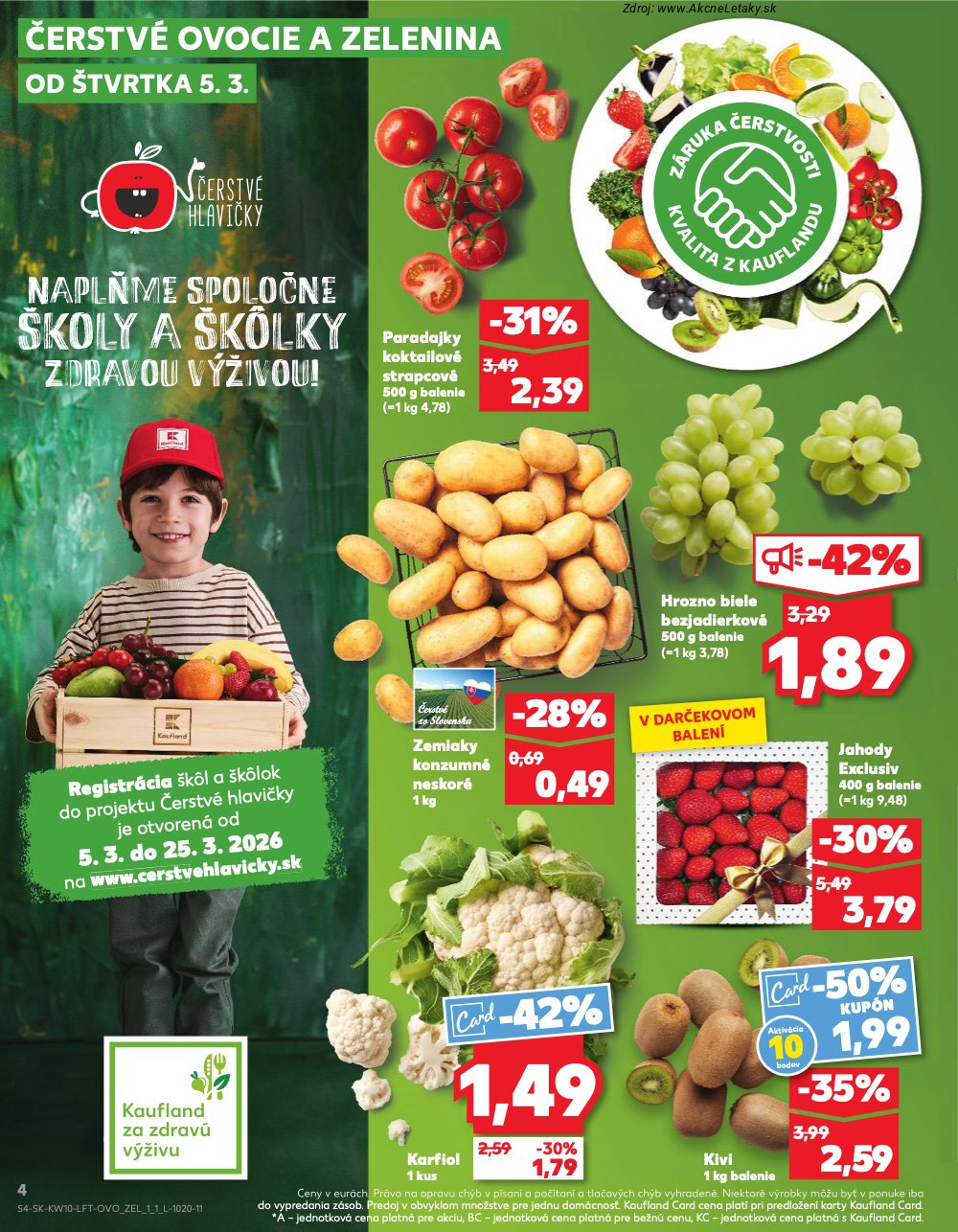 Leták Kaufland (5. 3. - 11. 3. 2026) - strana 4 z 78