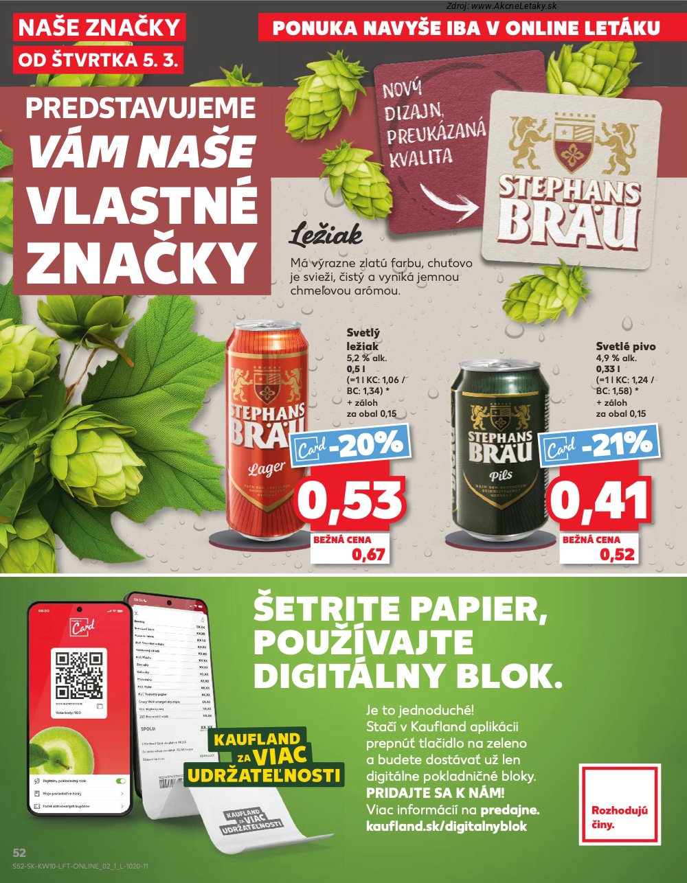 Leták Kaufland (5. 3. - 11. 3. 2026) - strana 52 z 78