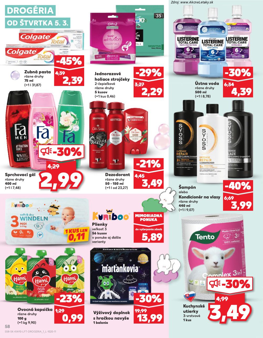 Leták Kaufland (5. 3. - 11. 3. 2026) - strana 58 z 78
