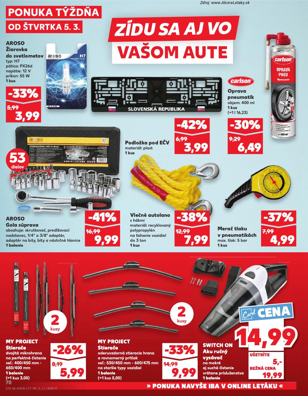Leták Kaufland (5. 3. - 11. 3. 2026) - strana 70 z 78