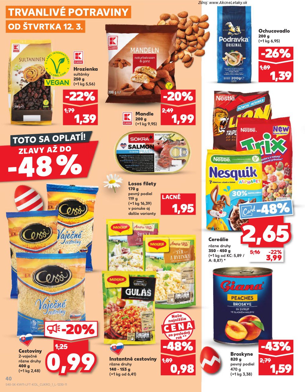 Leták Kaufland (12. 3. - 18. 3. 2026) - strana 40 z 78
