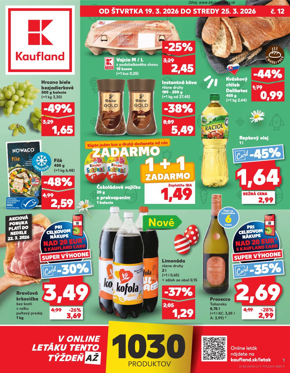 Leták Kaufland (19. 3. - 25. 3. 2026) - strana 1 z 74
