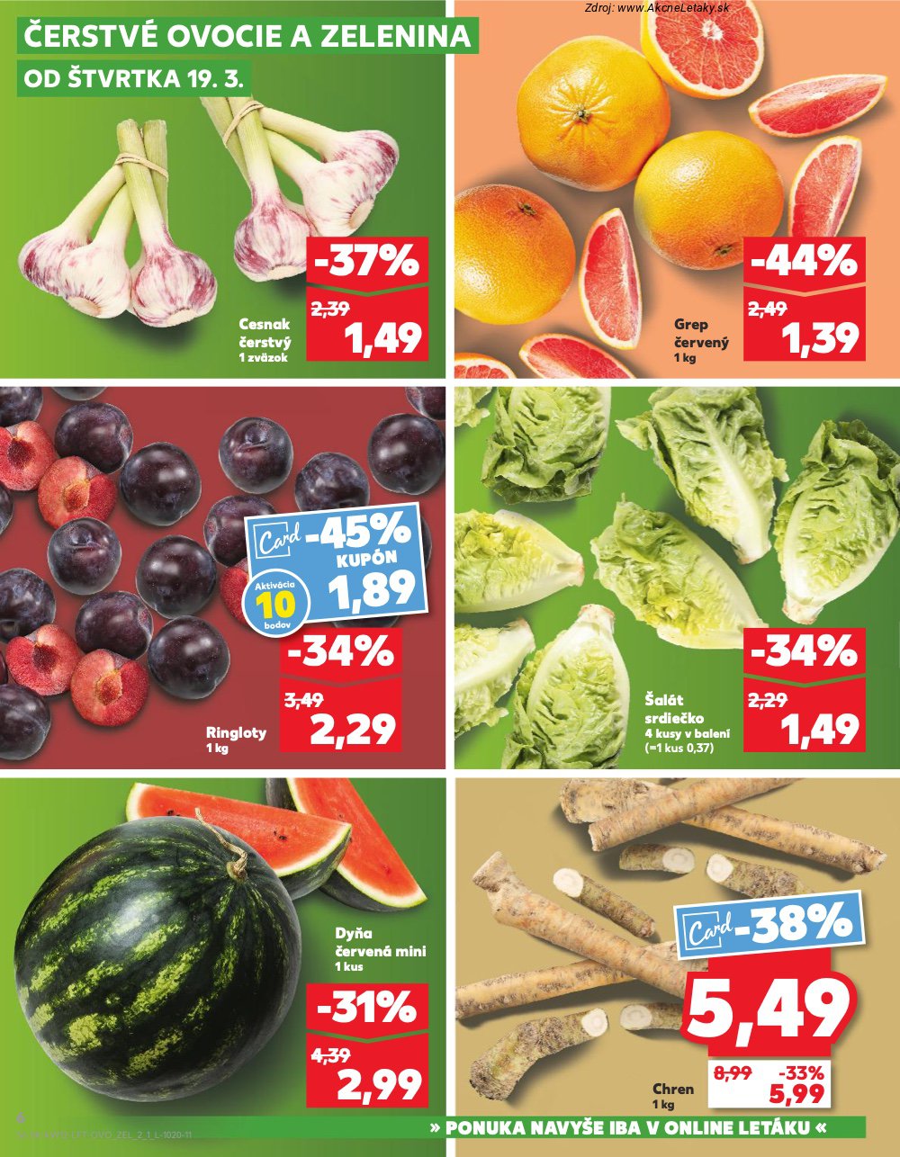 Leták Kaufland (19. 3. - 25. 3. 2026) - strana 6 z 74