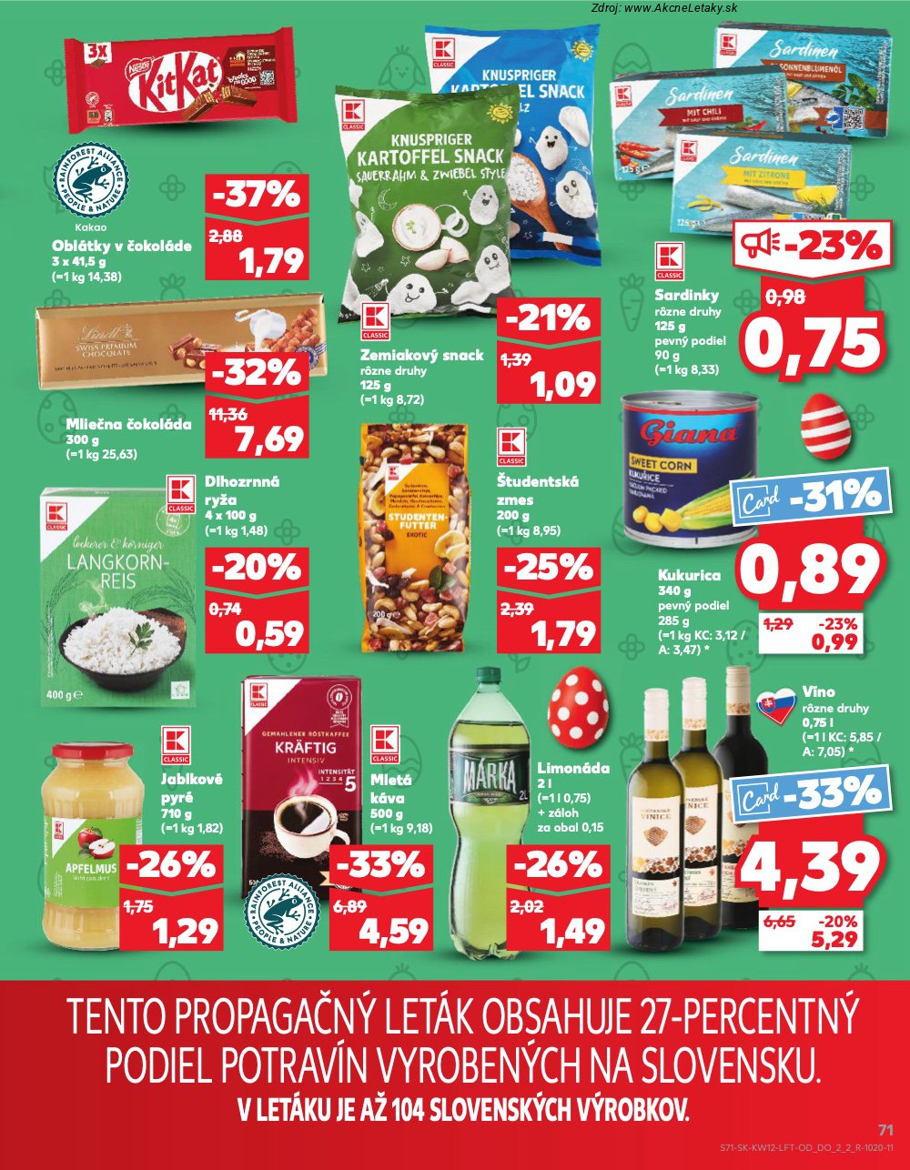 Leták Kaufland (19. 3. - 25. 3. 2026) - strana 71 z 74