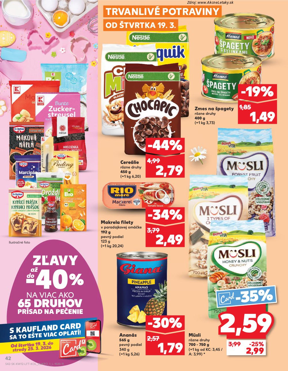 Leták Kaufland (19. 3. - 25. 3. 2026) - strana 42 z 74