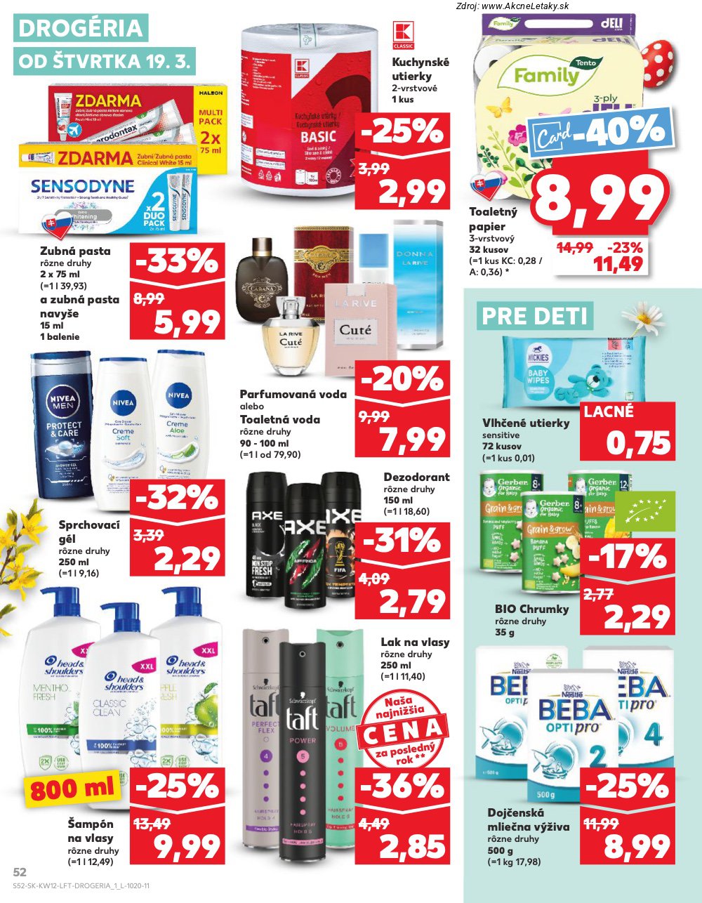 Leták Kaufland (19. 3. - 25. 3. 2026) - strana 52 z 74