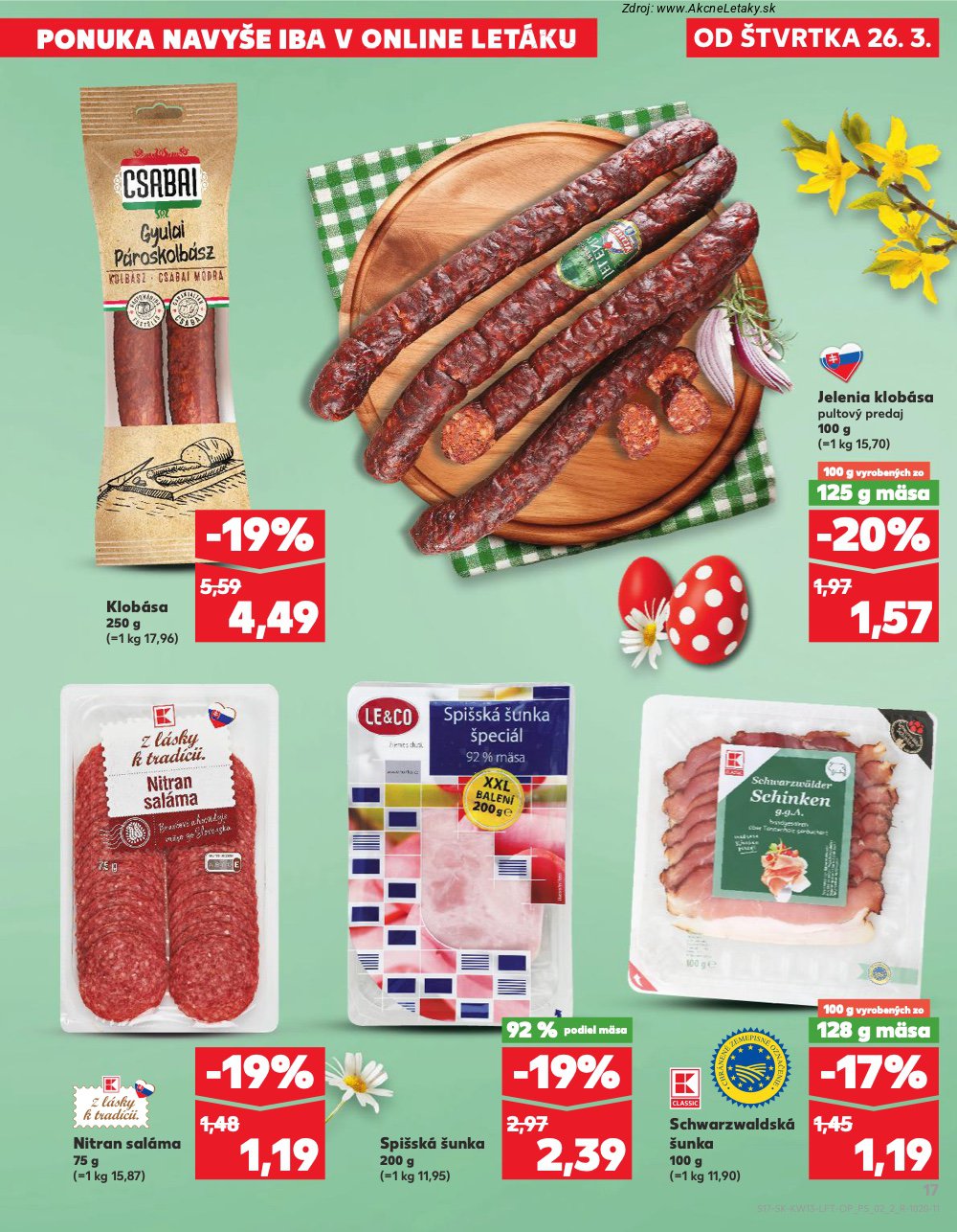 Leták Kaufland (26. 3. - 31. 3. 2026) - strana 17 z 72