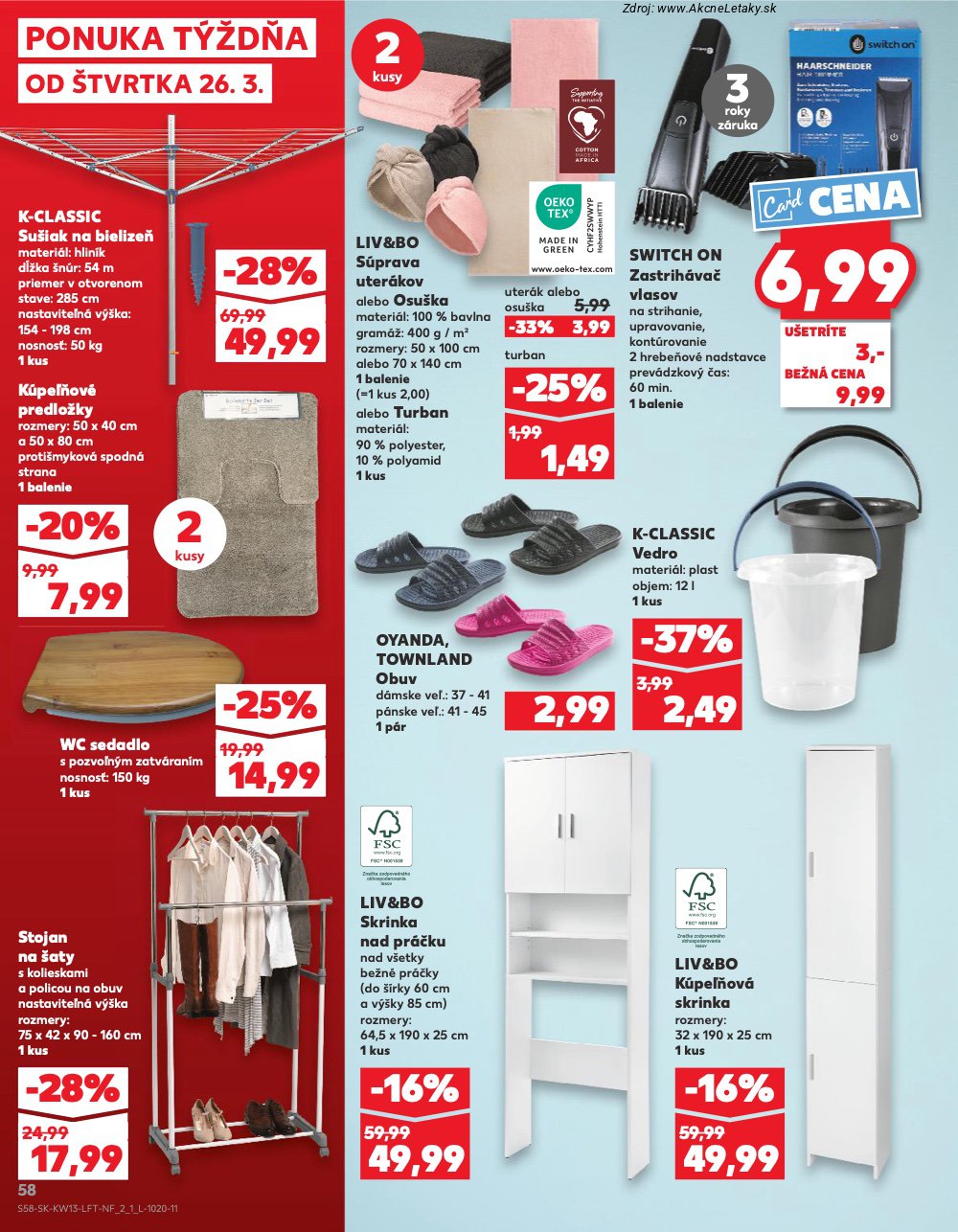 Leták Kaufland (26. 3. - 31. 3. 2026) - strana 58 z 72