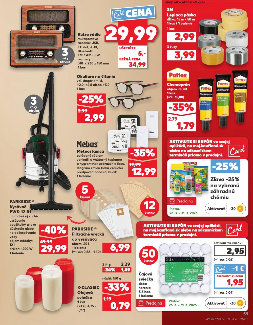Leták Kaufland (26. 3. - 31. 3. 2026) - strana 59 z 72