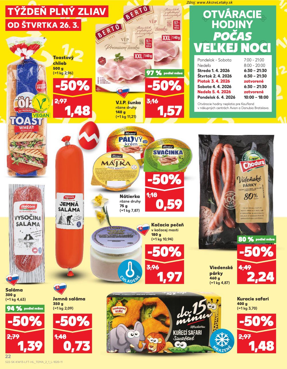 Leták Kaufland (26. 3. - 31. 3. 2026) - strana 22 z 72