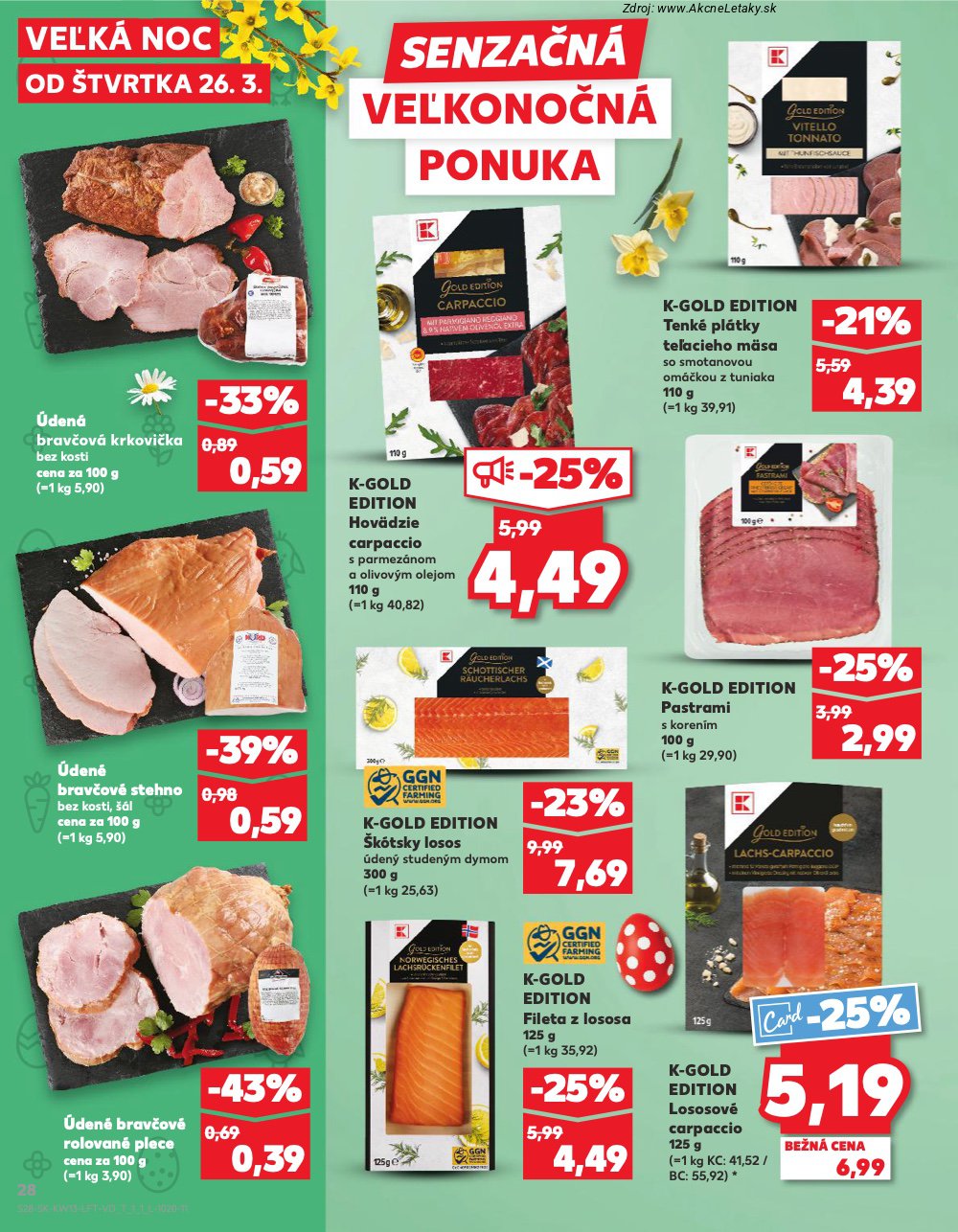 Leták Kaufland (26. 3. - 31. 3. 2026) - strana 28 z 72