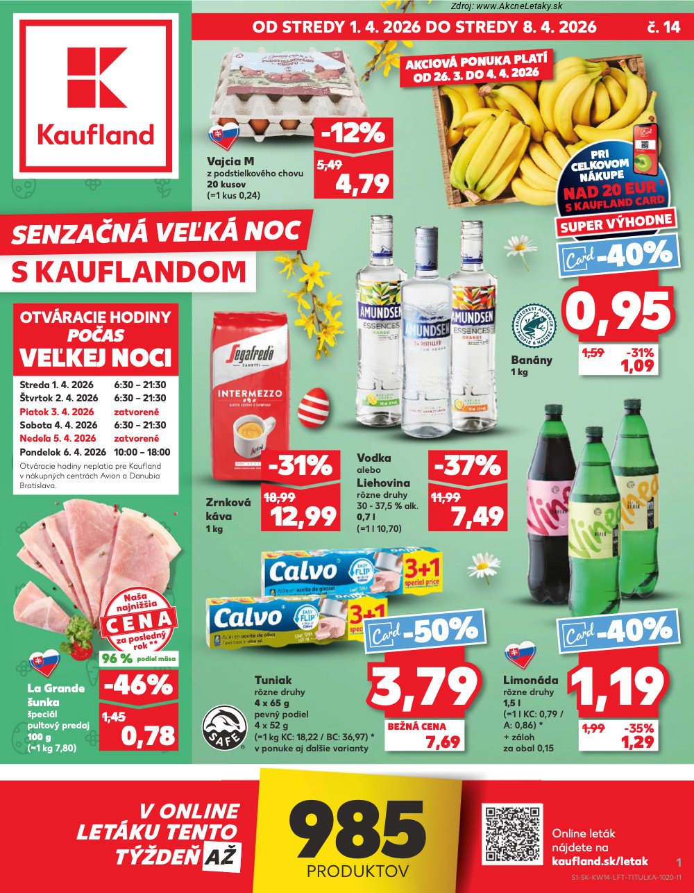 Leták Kaufland (1. 4. - 8. 4. 2026) - strana 1 z 72