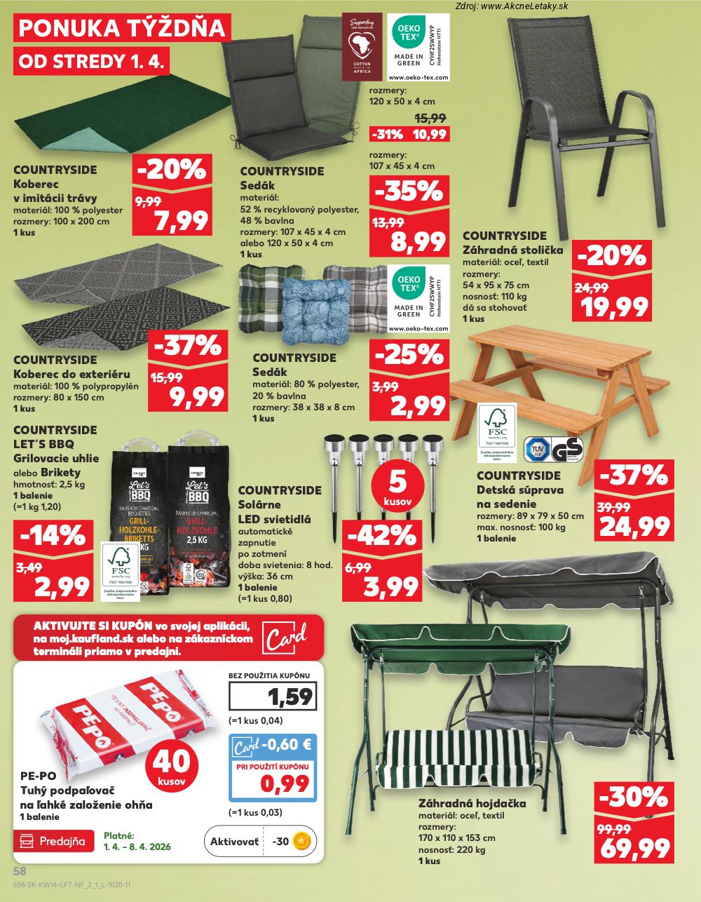 Leták Kaufland (1. 4. - 8. 4. 2026) - strana 58 z 72
