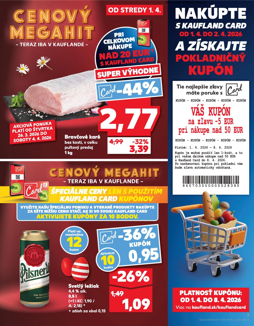 Leták Kaufland (1. 4. - 8. 4. 2026) - strana 3 z 72