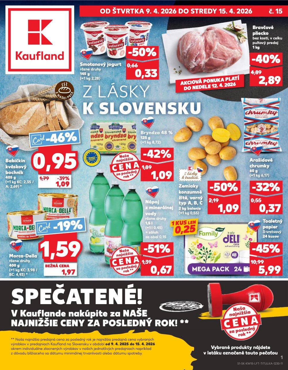 Leták Kaufland (9. 4. - 15. 4. 2026) - strana 1 z 74