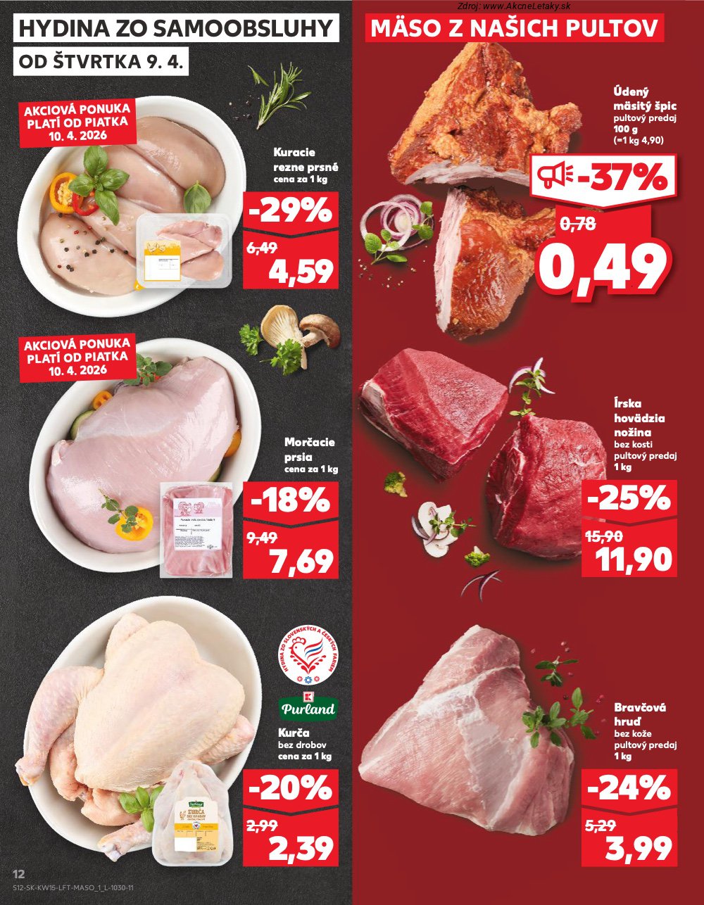 Leták Kaufland (9. 4. - 15. 4. 2026) - strana 12 z 74