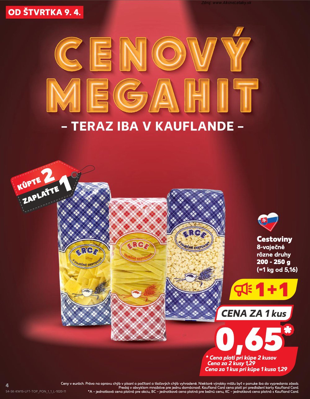 Leták Kaufland (9. 4. - 15. 4. 2026) - strana 4 z 74