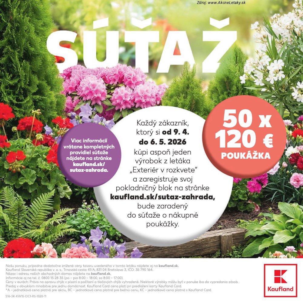 Leták Kaufland (9. 4. - 6. 5. 2026) - strana 16 z 16