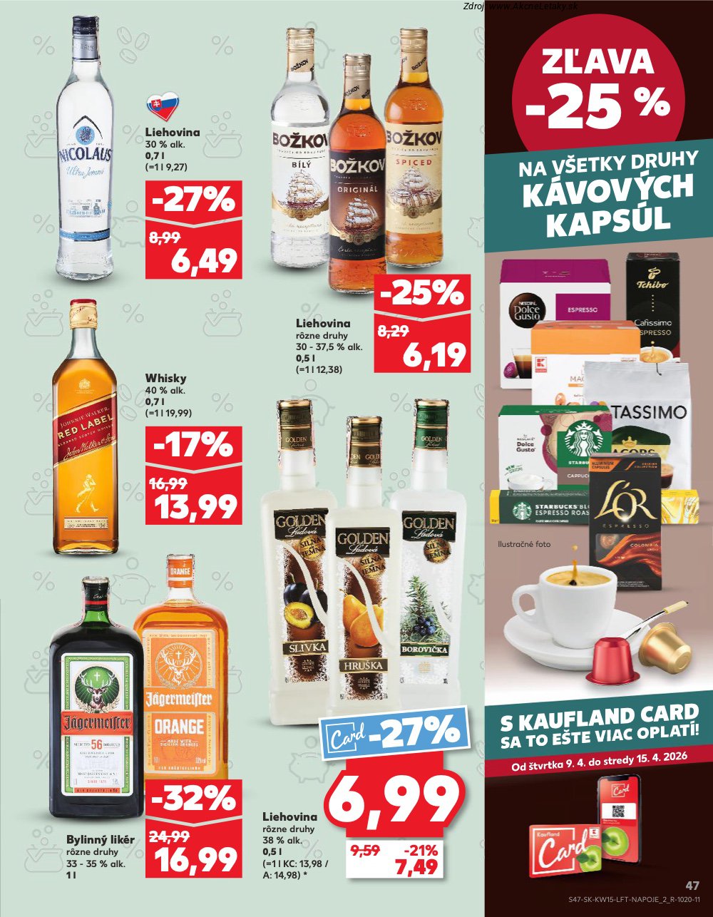 Leták Kaufland (9. 4. - 15. 4. 2026) - strana 47 z 74