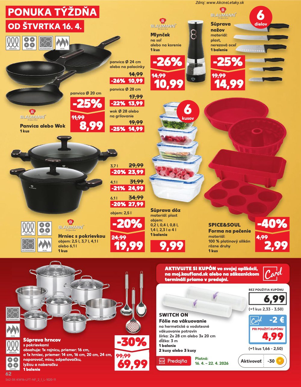 Leták Kaufland (16. 4. - 22. 4. 2026) - strana 62 z 76