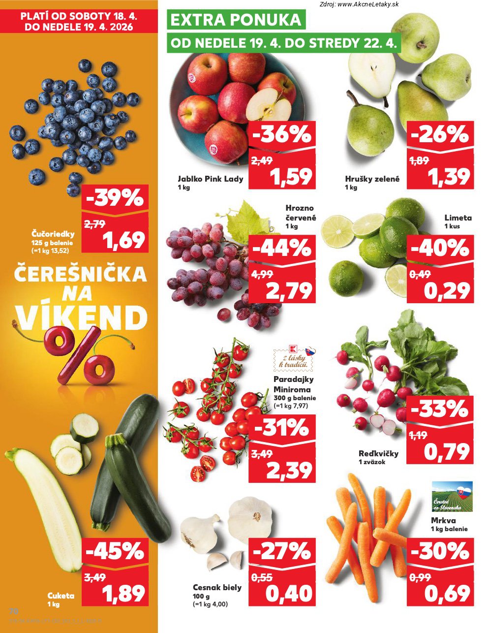 Leták Kaufland (16. 4. - 22. 4. 2026) - strana 70 z 76