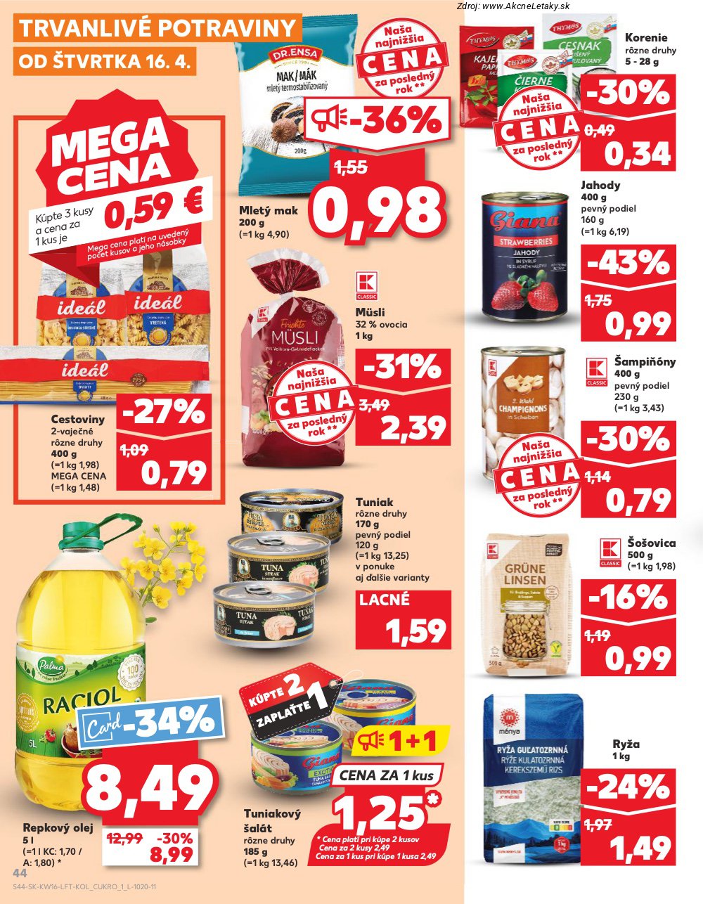 Leták Kaufland (16. 4. - 22. 4. 2026) - strana 44 z 76