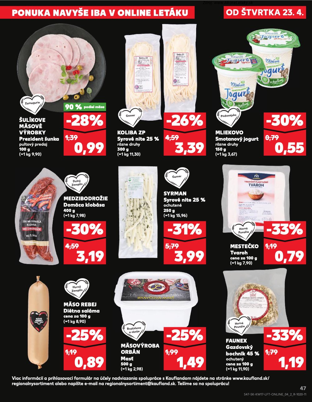 Leták Kaufland (23. 4. - 29. 4. 2026) - strana 47 z 76
