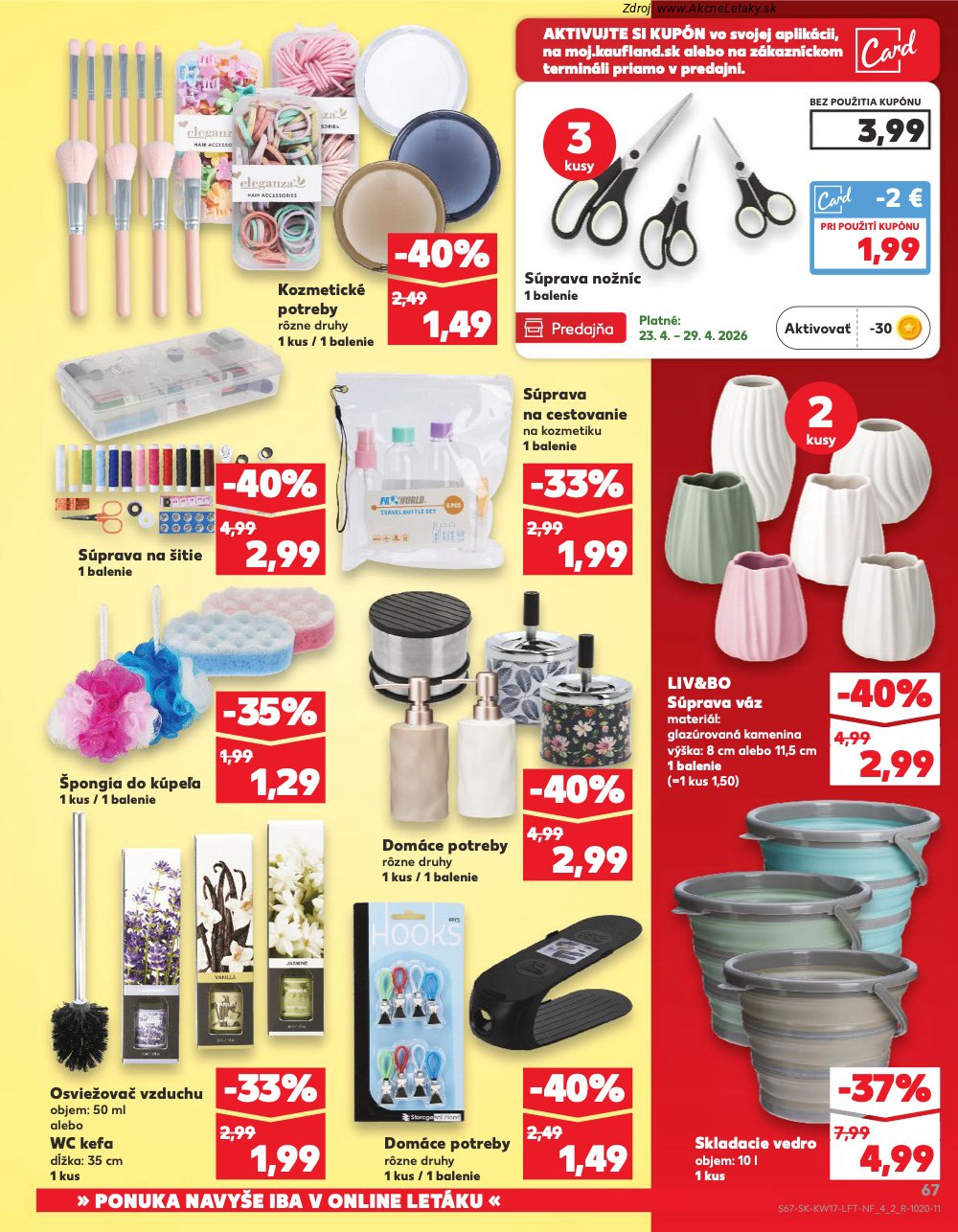 Leták Kaufland (23. 4. - 29. 4. 2026) - strana 67 z 76