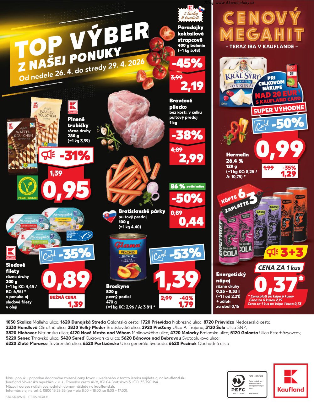 Leták Kaufland (23. 4. - 29. 4. 2026) - strana 76 z 76