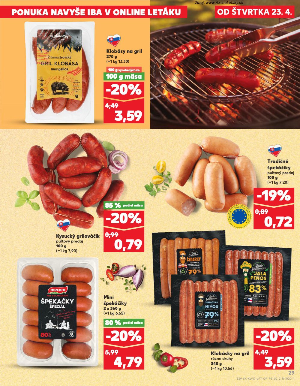 Leták Kaufland (23. 4. - 29. 4. 2026) - strana 29 z 76