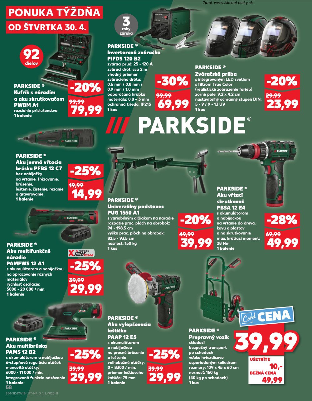 Leták Kaufland (30. 4. - 6. 5. 2026) - strana 58 z 72
