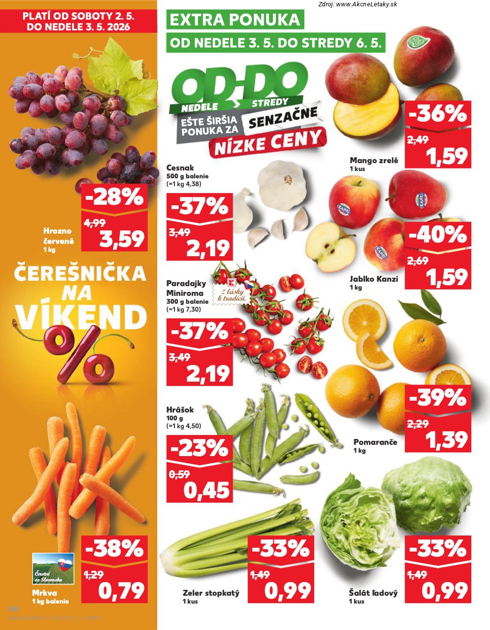 Leták Kaufland (30. 4. - 6. 5. 2026) - strana 66 z 72