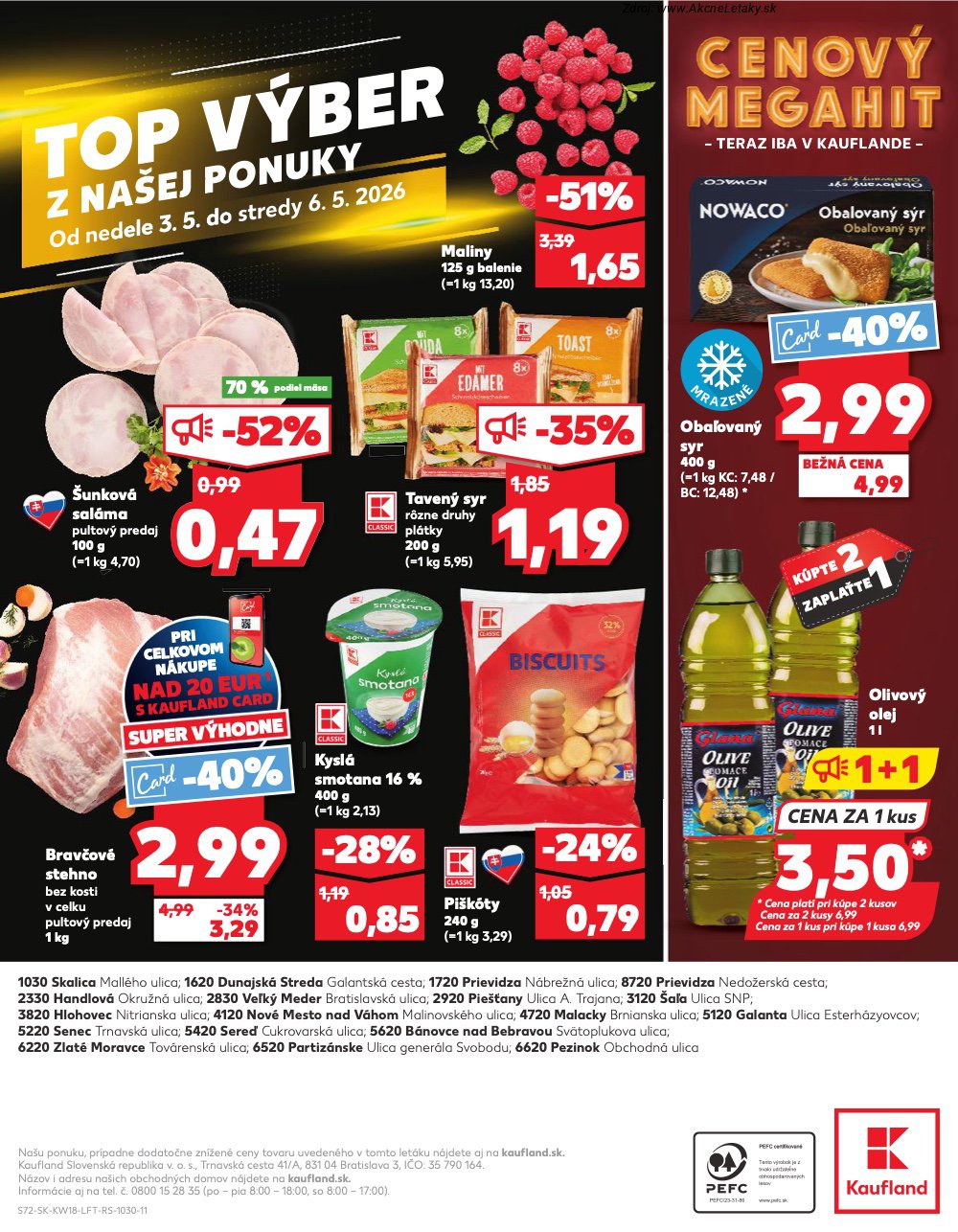 Leták Kaufland (30. 4. - 6. 5. 2026) - strana 72 z 72