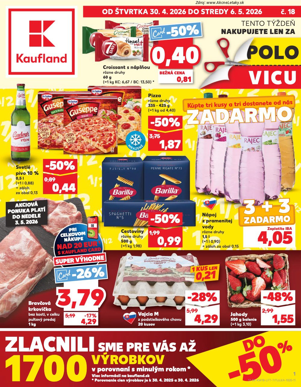 Leták Kaufland (30. 4. - 6. 5. 2026) - strana 1 z 72