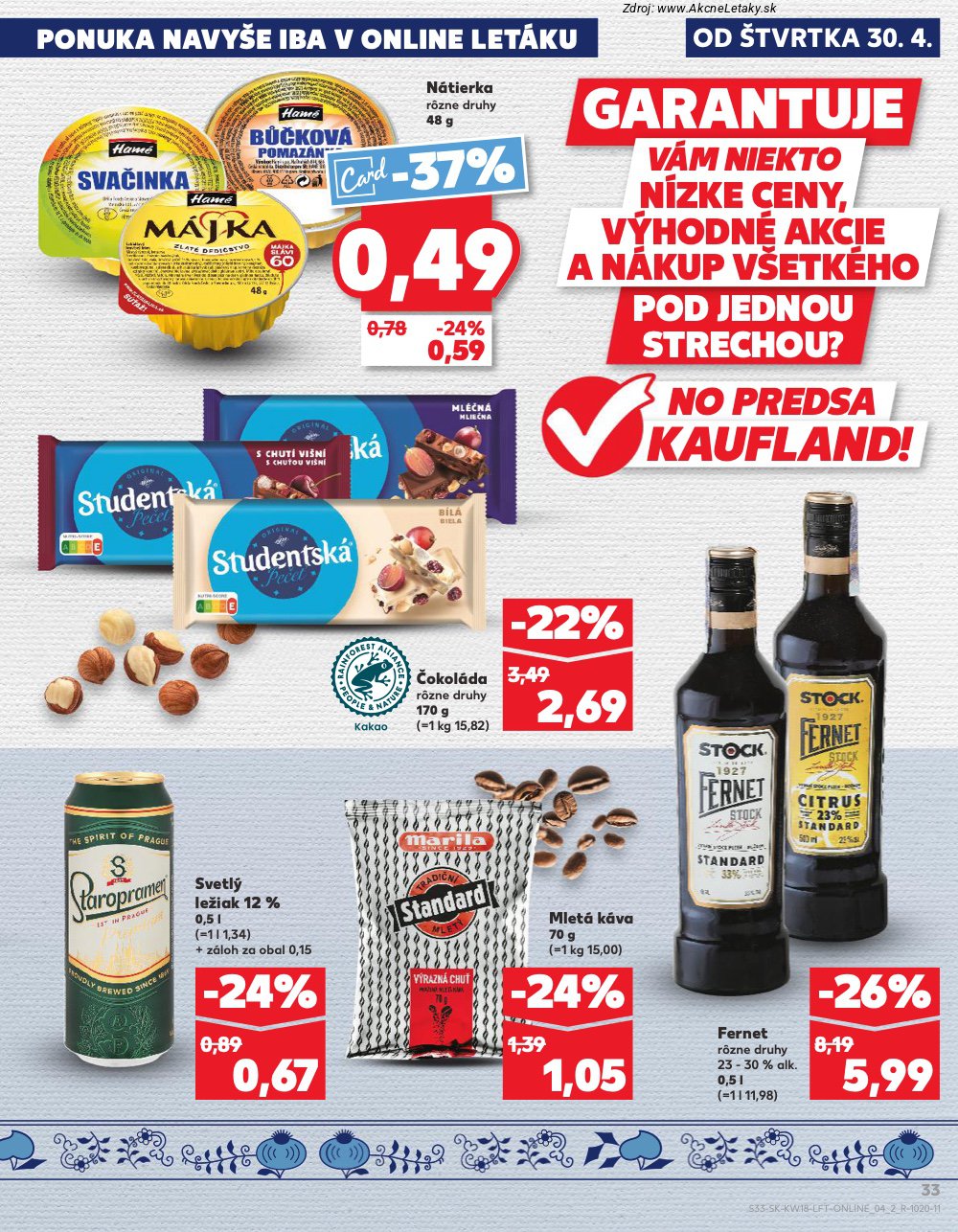 Leták Kaufland (30. 4. - 6. 5. 2026) - strana 33 z 72