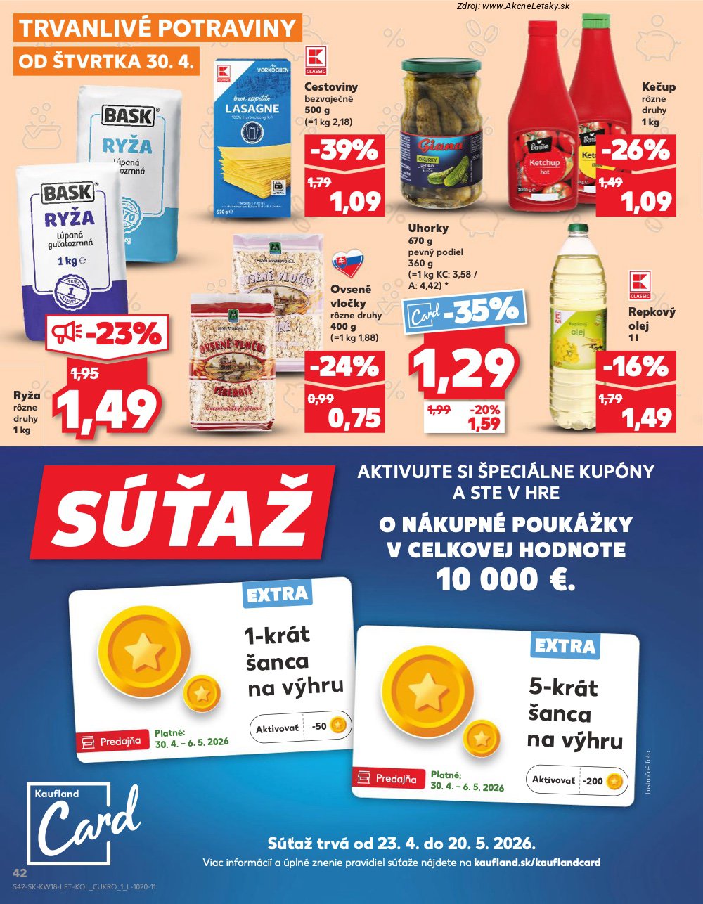 Leták Kaufland (30. 4. - 6. 5. 2026) - strana 42 z 72