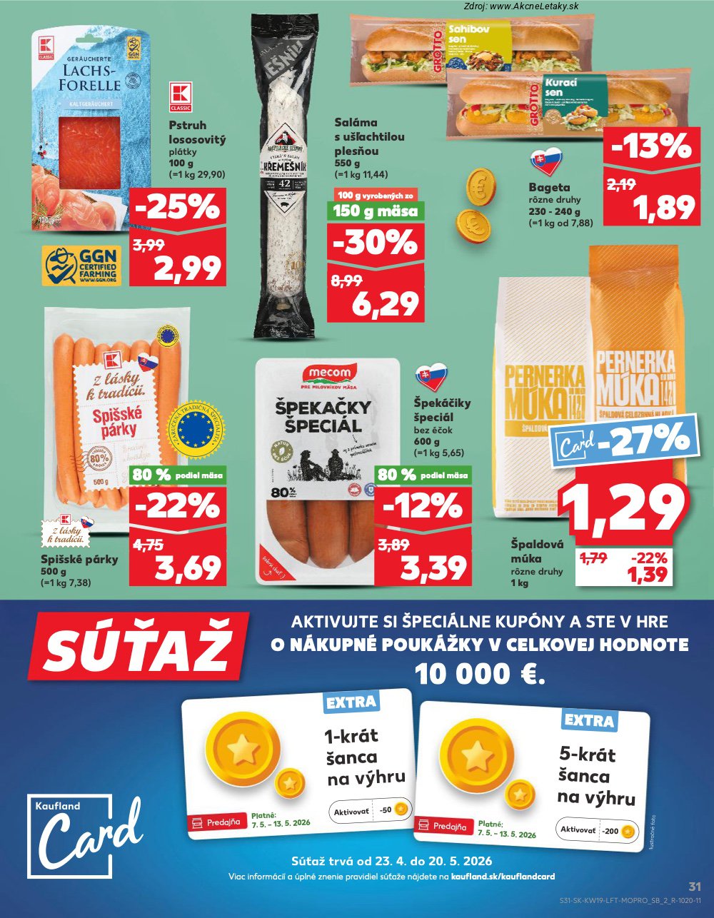 Leták Kaufland (7. 5. - 13. 5. 2026) - strana 31 z 76