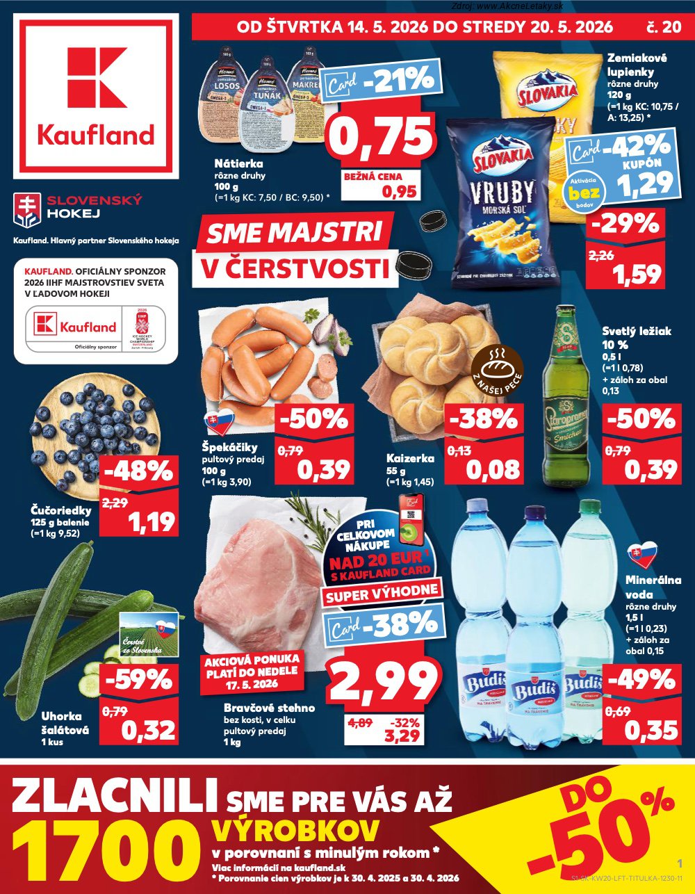 Leták Kaufland (14. 5. - 20. 5. 2026) - strana 1 z 76