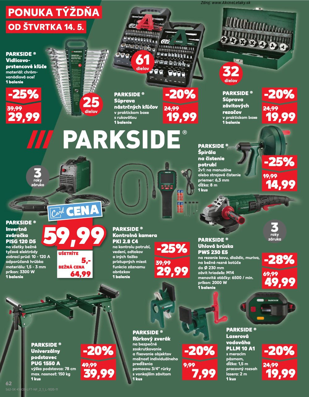 Leták Kaufland (14. 5. - 20. 5. 2026) - strana 62 z 76