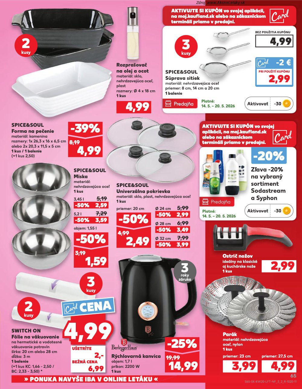 Leták Kaufland (14. 5. - 20. 5. 2026) - strana 65 z 76