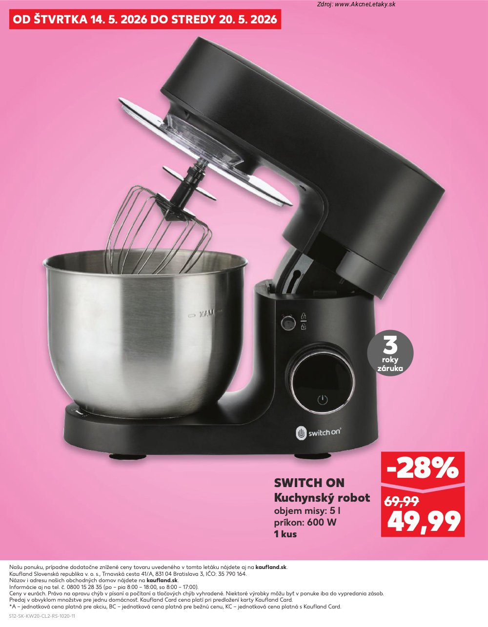 Leták Kaufland (14. 5. - 20. 5. 2026) - strana 12 z 12