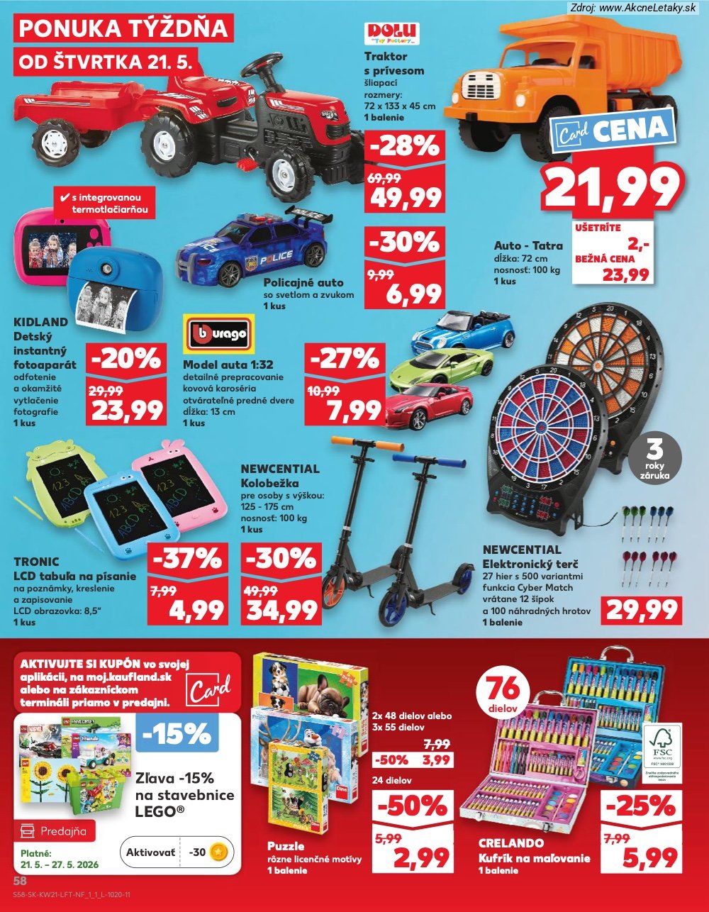 Leták Kaufland (21. 5. - 27. 5. 2026) - strana 58 z 74