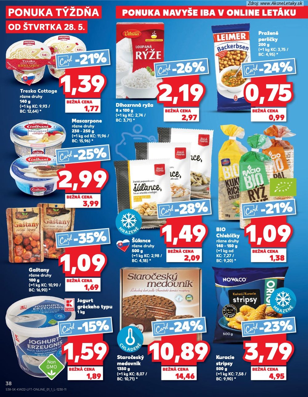 Leták Kaufland (28. 5. - 3. 6. 2026) - strana 38 z 72