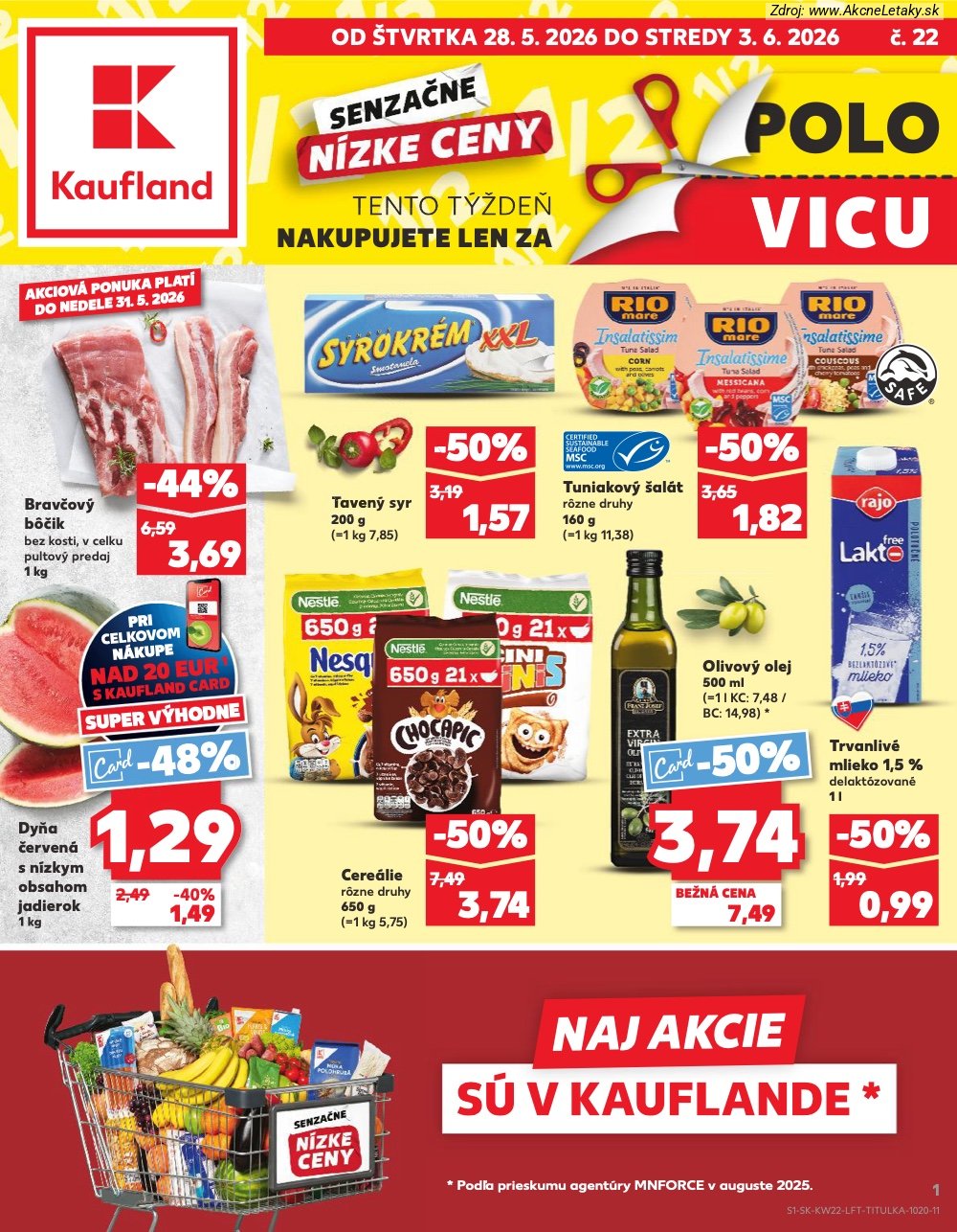 Leták Kaufland (28. 5. - 3. 6. 2026) - strana 1 z 72