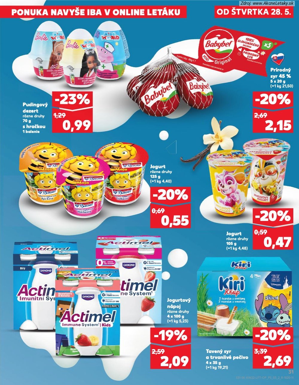 Leták Kaufland (28. 5. - 3. 6. 2026) - strana 31 z 72